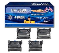 Compatible for Kyocera DK-3190 Drum Unit, Work for Kyocera EcoSys M3655idn P3055dn P3050dn P3060dn Printers, Drum Unit DK3190 302T693030 (4 Pack Black)