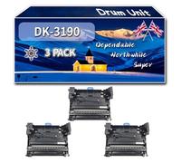 Compatible for Kyocera DK-3190 Drum Unit, Work for Kyocera EcoSys M3655idn P3055dn P3050dn P3060dn Printers, Drum Unit DK3190 302T693030 (3 Pack Black)