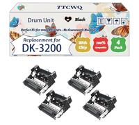 Compatible for Kyocera DK-3200 Drum Unit Work for Kyocera ECOSYS PA4500x MA4500X ECOSYS MA4500fx Printers, with Chip, High Yield 250000 Pages, High-Definition Printing (4 Pack Black)