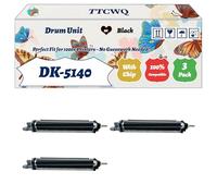 Compatible for Kyocera DK-5140 Drum Unit Work for Kyocera EcoSys M6235cidn M6635cidn M6230cidn M6630cidn Printers, with Chip, High Yield 100000 Pages, High-Definition Printing (3 Pack Black)