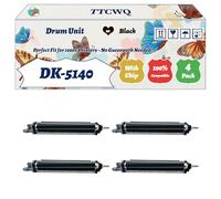 Compatible for Kyocera DK-5140 Drum Unit Work for Kyocera EcoSys M6530cdn M6530cidn M6535cidn P6035cd Printers, with Chip, High Yield 100000 Pages, High-Definition Printing (4 Pack Black)