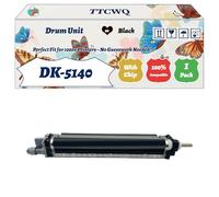Compatible for Kyocera DK-5140 Drum Unit Work for Kyocera EcoSys M6530cdn M6530cidn M6535cidn P6035cd Printers, with Chip, High Yield 100000 Pages, High-Definition Printing (1 Pack Black)