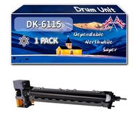 Compatible for Kyocera DK-6115 Drum Unit, Work for Kyocera EcoSys M4125idn M4132idn M4125dn Printers, Drum Unit DK6115 302P193010 (1 Pack Black)