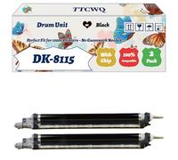 Compatible for Kyocera DK-8115 Drum Unit Work for Kyocera ECOSYS M8124cidn M8130cidn Printers, with Chip, High Yield 70000 Pages, High-Definition Printing (2 Pack Black)