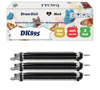 Compatible for Kyocera DK895 Drum Unit Work for Kyocera FS-C8020MFP FS-C8025MFP FS-C8520MFP FS-C8525MFP Printers, with Chip, High Yield 200000 Pages, High-Definition Printing (3 Pack Black)