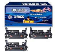 Compatible for Kyocera DV1150 Developer Unit, Work for Kyocera ECOSYS M 2100 Series M 2135 dn M 2135 dn Plus M 2635 dn M 2635 dn Plus Printers, Developer Unit DV1150 302RV93020 (3 Pack Black)