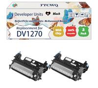 Compatible for Kyocera DV1270 Developer Units Work for Kyocera ECOSYS MA3500wfx MA4000x MA4000wfx MA4000wifx Printers, with Chip, High Yield 80000 Pages, High-Definition Printing (2-Pack Black)