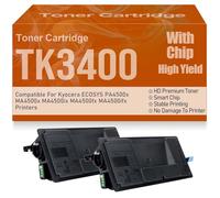 Compatible for Kyocera ECOSYS PA4500x MA4500x MA4500ix MA4500fx MA4500ifx Toner Cartridges with Chip High Yield High Capacity 12500 Pages,TK3400-2PC