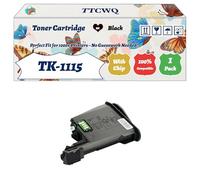 Compatible for Kyocera TK-1115 Toner Cartridge Work for Kyocera FS-1320MFP FS-1041 FS-1220MFP FS-1320DN Printers, with Chip, High Yield 3500 Pages, High-Definition Printing (1 Pack Black)
