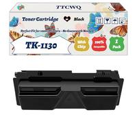 Compatible for Kyocera TK-1130 Toner Cartridge Work for Kyocera EcoSys M2030dn EcoSys M2530dn Printers, with Chip, High Yield 4000 Pages, High-Definition Printing (1 Pack Black)