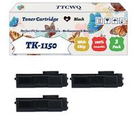Compatible for Kyocera TK-1150 Toner Cartridge Work for Kyocera EcoSys M2135dn M2635dn M2735dw P2235dn P2235dw Printers, with Chip, High Yield 4000 Pages, High-Definition Printing (3 Pack Black)