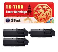 Compatible for Kyocera TK-1160 ECOSYS P2040 Mono Toner Cartridge Printers, With Chip Large Capacity 7200 Pages (3 Pack Black)