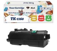 Compatible for Kyocera TK-1160 Toner Cartridge Work for Kyocera EcoSys P2040dn EcoSys P2040dw Printers, with Chip, High Yield 8200 Pages, High-Definition Printing (1 Pack Black)