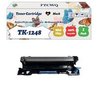 Compatible for Kyocera TK-1248 Toner Cartridge Work for Kyocera MA2001 MA2001w PA2001 PA2001w Printers, with Chip, High Yield 2500 Pages, High-Definition Printing (4 Pack Black)