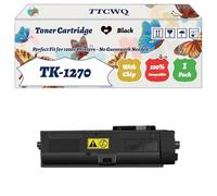 Compatible for Kyocera TK-1270 Toner Cartridge Work for Kyocera EcoSys MA4000fx EcoSys MA4000wifx EcoSys Printers (1 Pack Black)