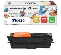 Compatible for Kyocera TK-130 Toner Cartridge Work for Kyocera FS-1028DP FS-1028MFP FS-1128MFP FS-1300D Printers, with Chip, High Yield 8000 Pages, High-Definition Printing (1 Pack Black)