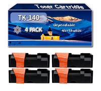 Compatible for Kyocera TK-140 Toner Cartridge, Work for Kyocera FS-1100 Mono Printers, Toner Cartridge (4 Pack Black)