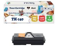 Compatible for Kyocera TK-140 Toner Cartridge Work for Kyocera FS-1100N Printers, with Chip, High Yield 5000 Pages, High-Definition Printing (1 Pack Black)