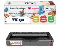 Compatible for Kyocera TK-150 Toner Cartridge Work for Kyocera FS-C1020MFP Multifunction Printers, with Chip, High Yield 6500 Pages, High-Definition Printing (1 Pack Magenta)