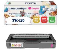 Compatible for Kyocera TK-150 Toner Cartridges Work for Kyocera FS-C1020MFP Printers, with Chip, High Yield 7500 Pages, High-Definition Printing (1 Pack Magenta)