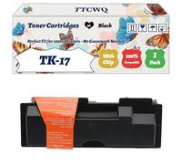 Compatible for Kyocera TK-17 Toner Cartridges Work for Kyocera FS-1000 FS-1000+ FS-1010 FS-1050 Mita FS1000 Printers, with Chip, High Yield 7000 Pages, High-Definition Printing (1 Pack Black)