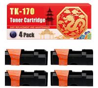 Compatible for Kyocera TK-170 ECOSYS P2135 FS-1320 FS-1370 Toner Cartridge Printers, With Chip Large Capacity 7200 Pages (4 Pack Black)