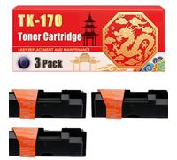 Compatible for Kyocera TK-170 ECOSYS P2135 FS-1320 FS-1370 Toner Cartridge Printers, With Chip Large Capacity 7200 Pages (3 Pack Black)