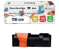 Compatible for Kyocera TK-170 Toner Cartridge Work for Kyocera ECOSYS P2135 FS-1320 FS-1370 Printers, with Chip, High Yield 7200 Pages, High-Definition Printing (1 Pack Black)