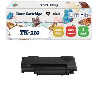 Compatible for Kyocera TK-310 Toner Cartridge Work for Kyocera FS-2000D FS-3900DN FS-4000DN Printers, with Chip, High Yield 22000 Pages, High-Definition Printing (4 Pack Black)