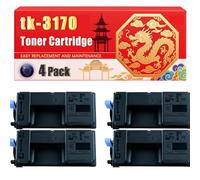 Compatible for Kyocera tk-3170 ECOSYS P3050 P3055 Mono ECOSYS P3060 P3150dn Toner Cartridge Printers, With Chip Large Capacity 15500 Pages (4 Pack Black)