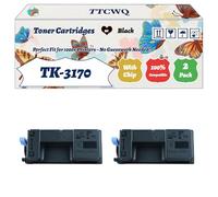 Compatible for Kyocera TK-3170 Toner Cartridges Work for Kyocera ECOSYS M3860idn M3860idnf P3050dn P3055dn P3060dn P3150dn Printers (2-Pack Black)
