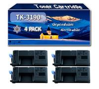 Compatible for Kyocera TK-3190 Toner Cartridge, Work for Kyocera ECOSYS P3060 ECOSYS P3155dn Printers, Toner Cartridge (4 Pack Black)