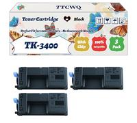 Compatible for Kyocera TK-3400 Toner Cartridge Work for Kyocera EcoSys PA4500x MA4500fx MA4500x Printers, with Chip, High Yield 22500 Pages, High-Definition Printing (3 Pack Black)