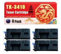 Compatible for Kyocera TK-3410 ECOSYS PA5000x Mono Toner Cartridge Printers, With Chip Large Capacity 15500 Pages (4 Pack Black)