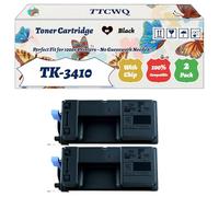 Compatible for Kyocera TK-3410 Toner Cartridge Work for Kyocera ECOSYS PA5000x Mono Printers, with Chip, High Yield 15500 Pages, High-Definition Printing (2-Pack Black)