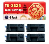Compatible for Kyocera TK-3430 ECOSYS MA5500ifx ECOSYS PA5500x Toner Cartridge Printers, With Chip Large Capacity 25000 Pages (4 Pack Black)