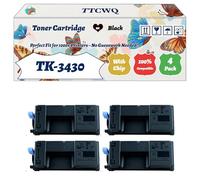 Compatible for Kyocera TK-3430 Toner Cartridge Work for Kyocera ECOSYS MA5500ifx ECOSYS PA5500x Printers, with Chip, High Yield 25000 Pages, High-Definition Printing (4 Pack Black)