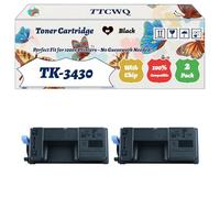 Compatible for Kyocera TK-3430 Toner Cartridge Work for Kyocera EcoSys MA5500ifx PA5500x Printers, with Chip, High Yield 25000 Pages, High-Definition Printing (2-Pack Black)
