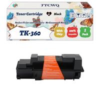 Compatible for Kyocera TK-360 Toner Cartridge Work for Kyocera FS-4020DN Printers, with Chip, High Yield 30000 Pages, High-Definition Printing (3 Pack Black)