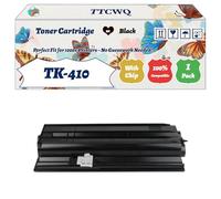 Compatible for Kyocera TK-410 Toner Cartridge Work for Kyocera KM-1620 KM-1635 KM-1650 KM-2020 KM-2035 KM-2050 Printers, with Chip, High Yield 25000 Pages, High-Definition Printing (2-Pack Black)