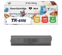 Compatible for Kyocera TK-4105 Toner Cartridge Work for Kyocera TASKalfa 1800 1801 2200 Printers (4 Pack Black)