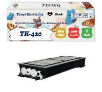 Compatible for Kyocera TK-420 Toner Cartridge Work for Kyocera KM-2550 Printers, with Chip, High Yield 25000 Pages, High-Definition Printing (1 Pack Black)