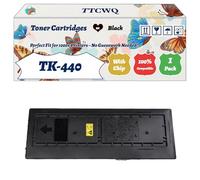 Compatible for Kyocera TK-440 Toner Cartridges Work for Kyocera FS-6950DN KM-6950DN Printers, with Chip, High Yield 25000 Pages, High-Definition Printing (1 Pack Black)