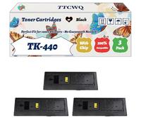 Compatible for Kyocera TK-440 Toner Cartridges Work for Kyocera FS-6950DN KM-6950DN Printers, with Chip, High Yield 25000 Pages, High-Definition Printing (3 Pack Black)