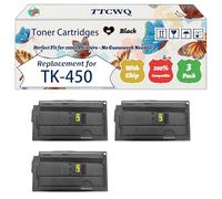 Compatible for Kyocera TK-450 Toner Cartridges Work for Kyocera FS-6970DN Printers, with Chip, High Yield 15000 Pages, High-Definition Printing (3 Pack Black)