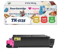Compatible for Kyocera TK-5135 Toner Cartridge Work for Kyocera TASKalfa 265ci 266ci Printers, with Chip, High Yield 10000 Pages, High-Definition Printing (1 Pack Magenta)