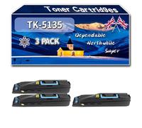 Compatible for Kyocera TK-5135 Toner Cartridges, Work for Kyocera TASKAlfa 260 Series TASKAlfa 265 ci TASKAlfa 266 Printers (3 Pack Black)