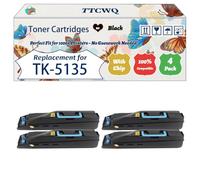 Compatible for Kyocera TK-5135 Toner Cartridges Work for Kyocera TASKAlfa 260 Series TASKAlfa 265 ci TASKAlfa 266 Printers (4 Pack Black)
