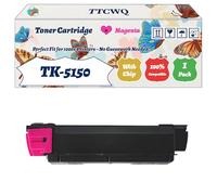 Compatible for Kyocera TK-5150 Toner Cartridge Work for Kyocera ECOSYS M6035cidn ECOSYS M6535cidn ECOSYS Printers (1 Pack Magenta)