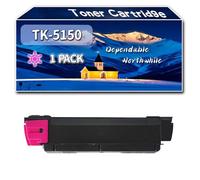 Compatible for Kyocera TK-5150 Toner Cartridge, Work for Kyocera ECOSYS M6035cidn ECOSYS M6535cidn ECOSYS P6035cdn Printers, Toner Cartridge TK-5150M TK-5150K TK-5150C TK-5150Y (1 Pack Magenta)